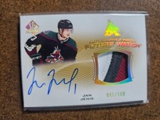 2021 SP Authentic Future Watch /100 Jan Jenik #FWAP-JJ RPA Rookie Patch Auto RC