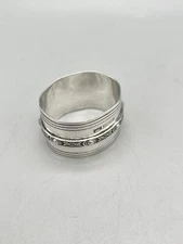 VINTAGE STERLING SILVER "CELTIC" NAPKIN RING, MAPPIN & WEBB, BIRMINGHAM, 1965