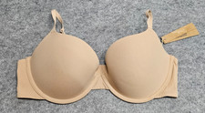 SKIMS fits everybody push up demi bra wired clay/beige women size 36C NWT