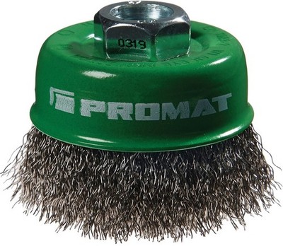 Topfbürste D.60mm M14 Draht-D.0,3mm V2A PROMAT
