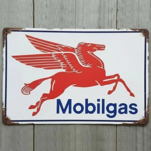 Mobilgas 8 x 12 Vintage Novelty Metal Sign Made In USA New!