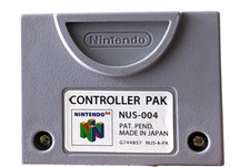 N64 Controller Pak NUS-004 OEM Official Nintendo 64 Memory Card Cleaned  Tested