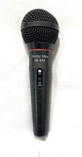Might Mike ZS-204 Handheld Black Metal Dynamic Microphone 3 Pin No Cables