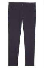 Canali Modern Fit Stripe Trousers; Navy; Size 52 X EU