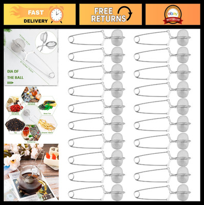 Stainless Steel Loose Leaf Tea Infuser Ball Strainer with Handle - Metal Tea Fil