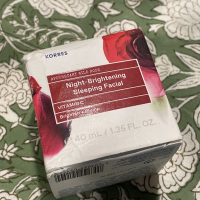 KORRES Apothecary Wild Rose Night Brightening Sleeping Facial Cream 1.35 oz