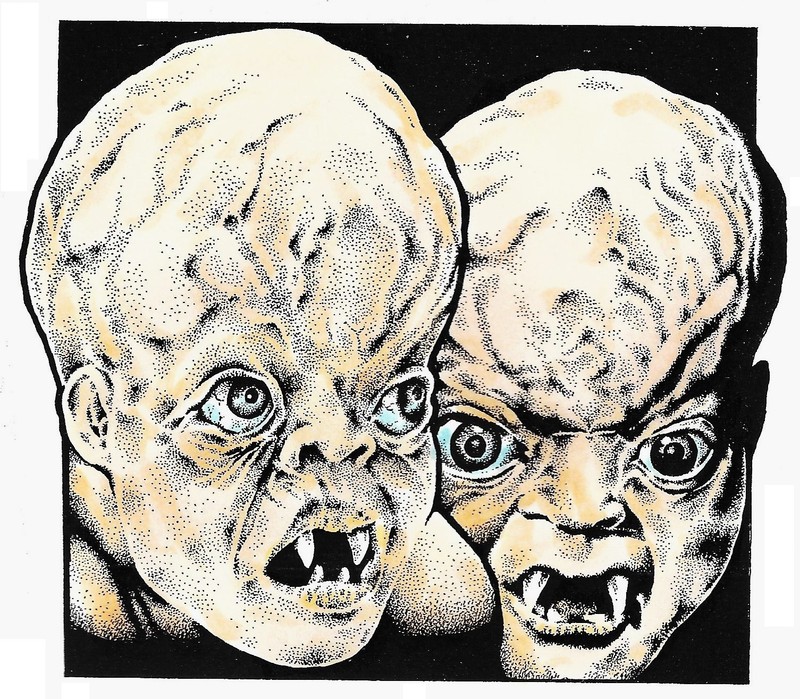 It's Alive, a hand colored Allen K art print SIGNED