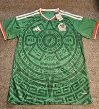 Mens XL / Large Green Adidas Mexico National Team Soccer Futbol Jersey New