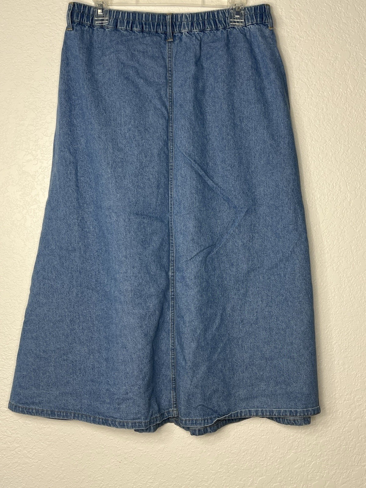 Classic Elements Pleated Button Down Skirt Lt. Wa… - image 6