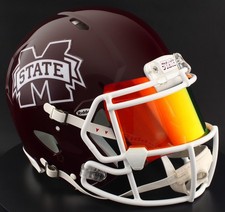 MISSISSIPPI STATE BULLDOGS Riddell Speed Full Size AUTHENTIC Football Helmet