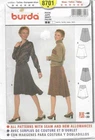 C208 BURDA 8701: SKIRT SIZE 12-22 SEWING PATTERN