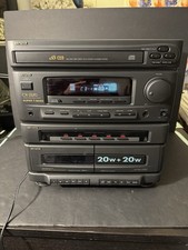 AIWA CX-Z670 Super T-Bass Stereo System 20W 20W 3-CD Changer Tested No Remote