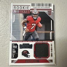 Bucky Irving 2024 Panini Contenders Rookie Ticket Swatches Variation Buccaneers