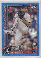 2025 Topps Chrome Logofractor Edition Blue Refractor 30/150 Spencer Strider 13ql