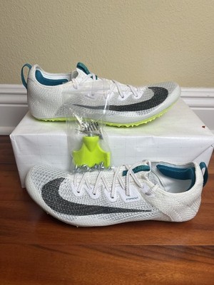 Nike Air Zoom Superfly Elite 2 Track Sprint Spikes Men's Sz 10 White FZ9662-100