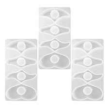 3pcs Silicone Bookmark Mold Kit For Resin Casting And Thumb Page Holder