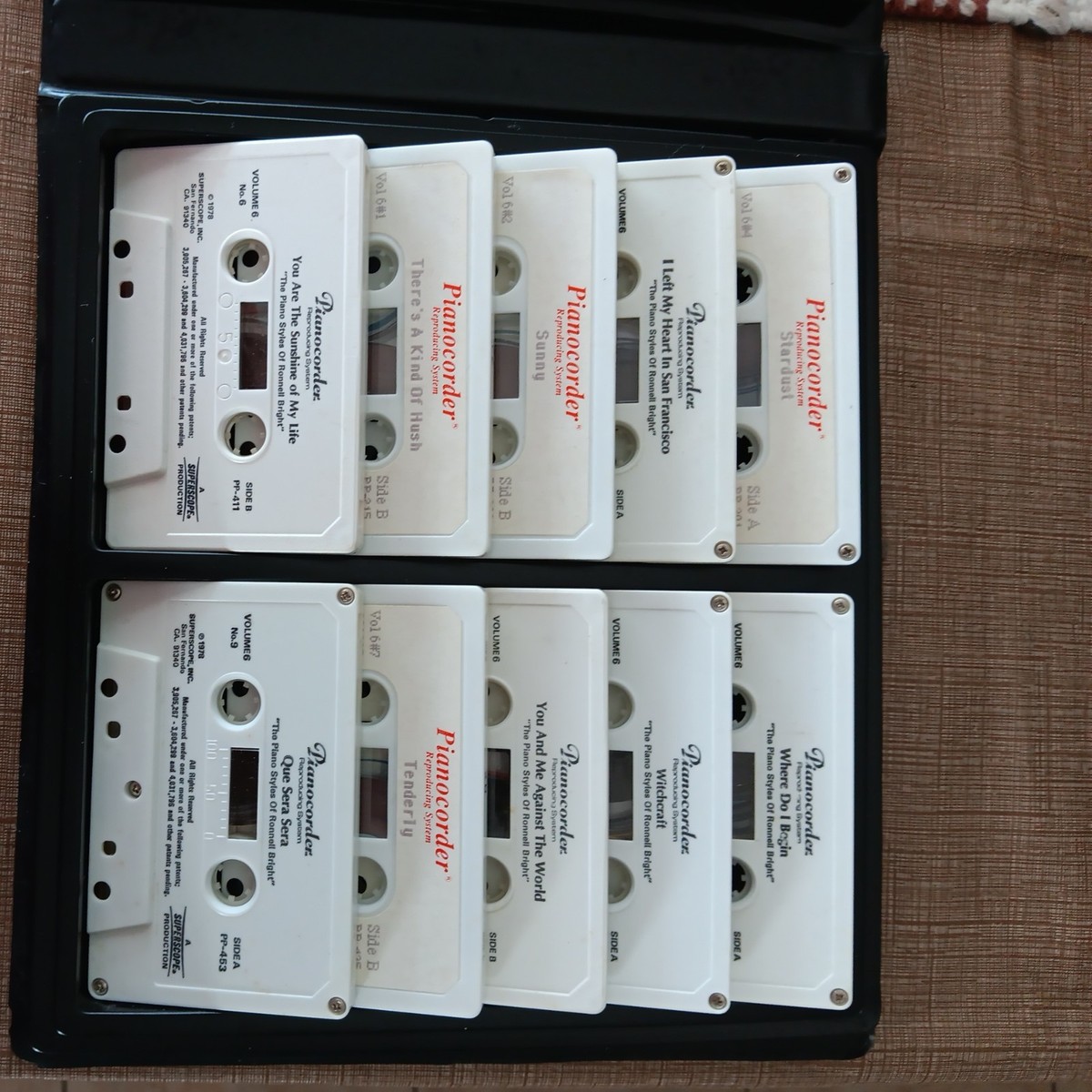 Pianocorder Reproducing System Galaxy Vol.6 Cassette Tapes Marantz
