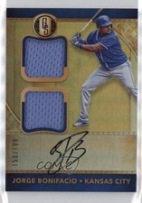 2017 Chronicles Gold Standard Rookie Jersey Double /199 Jorge Bonifacio Auto 2t9