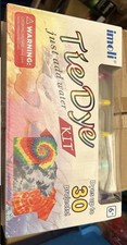 Image of Tie Dye Kit, 5 Colours Plus Instructions, Gloves & Bands Art Craft DIY Hobby