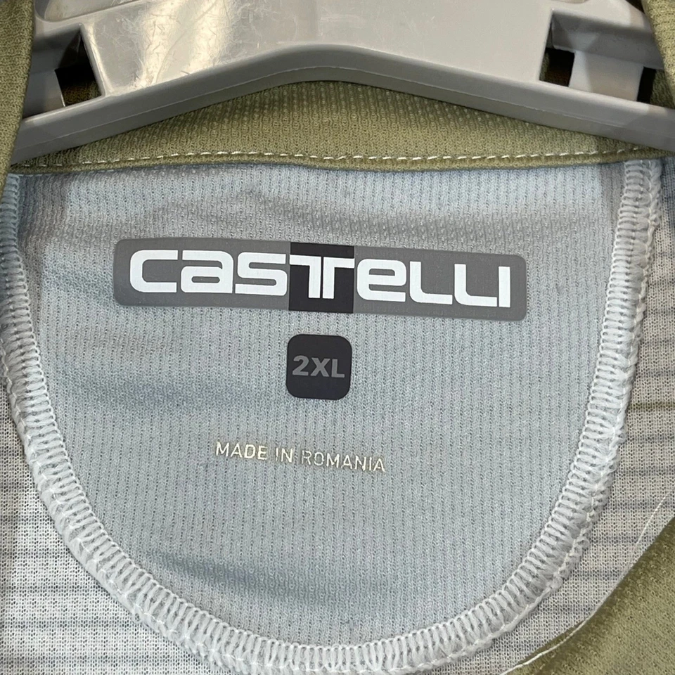 Castelli 骑行服男式 2XL XXL 白色 Nakheel 阿联酋 UCI 世界巡回赛全拉链 — 第 2/4 张图片