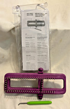 Loops Threads Adjustable Knit Quick Sock Loom with Hook and Instructions