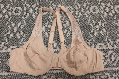 New Wacoal Soft Embrace Front Close Racerback Bra - Size 34B - Sand - # 851311