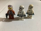 LEGO Star Wars Minifigure Lot X2 Stormtrooper, resistance pilot