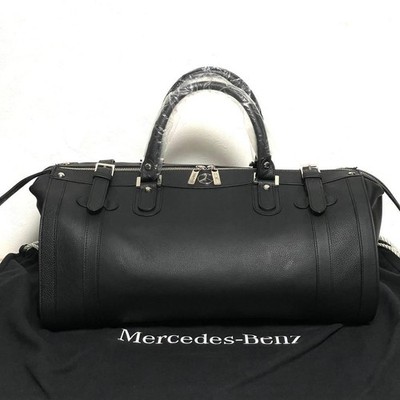 GOLD PFEIL x Mercedes-Benz All Leather Boston Bag Black Premium Edition Japan