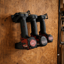 Fits Milwaukee M18 Triple Tool Wall Mount Holder Black 1 Organizer