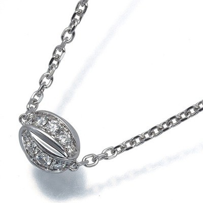 Auth CHAUMET Necklace Diamond 0.40ct Liens Seduction 18K 750 White Gold