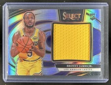 2024-25 Panini Select Bronny James Jr. Jumbo Rookie RC Jersey #JRS-BJJ