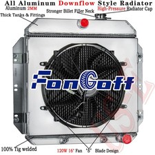 3 Row Radiator Shroud Fan For 1960 1961 62 Chevy C10 C20 C30 K10 K20 Pickup