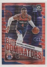 2020-21 Donruss Optic Elite Dominators Red Pulsar Prizm Russell Westbrook #4 0c6