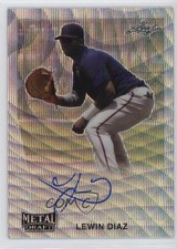 2020 Leaf Metal Draft 1990 Leaf Auto Silver Wave Lewin Diaz #LA-LD1 Auto m4h