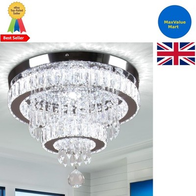15,7'' moderne Kristall Kronleuchter, dimmbare LED Deckenleuchte mit Fernbedienung