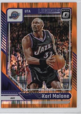 2024 Panini Donruss Optic Legends Orange Shock Prizm 115/225 Karl Malone HOF 7ba