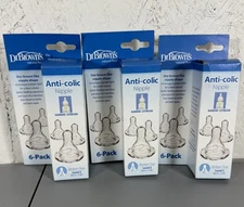 18 pcs. Dr. Brown’s Original Level 2 (3m+) Nipple - 18 Count Anti-colic Baby New