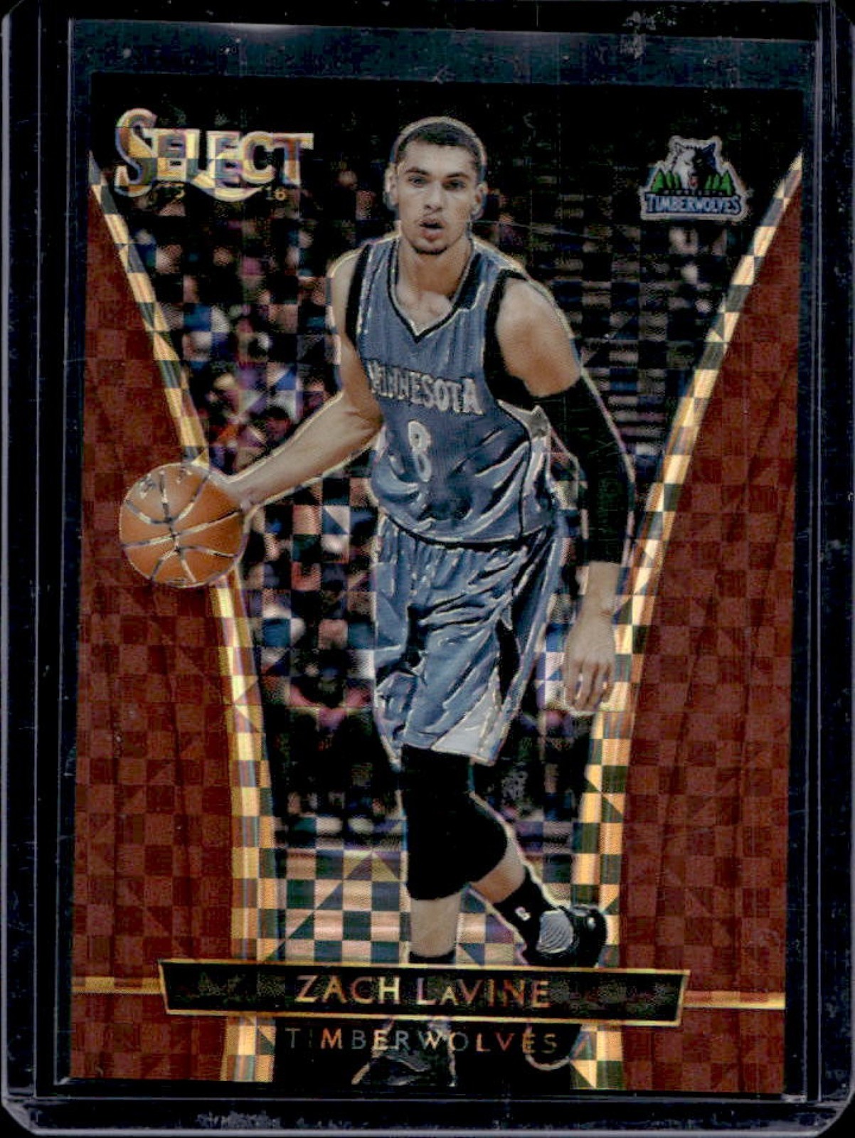 2015-16 Panini Select Zach LaVine Courtside Copper Prizm #/49 Timberwolves