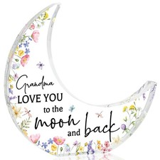 Gift for Grandma Christmas Gifts Acrylic 5.0x5.0 inches Moon,