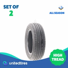 Set of (2) Used 195/65R15 Yokohama YK-GTX 91H - 10/32