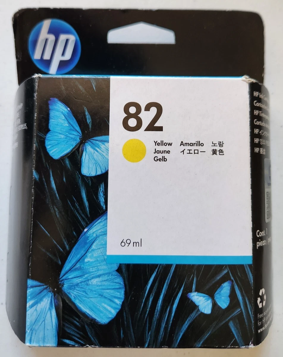 Cartouche HP 82 Jaune (C4912A) - Originale - Neuve
