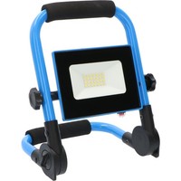 Akku-Led-Arbeitsstrahler Baustrahler Auf Gestell Blau 10 Watt Laufzeit 2,5H