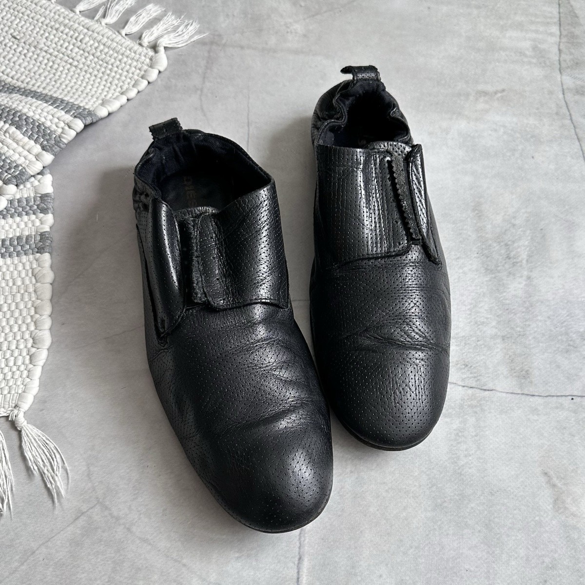 Diesel Archive Leather Slip On Boots Shoes As 98 Hedi Slimane