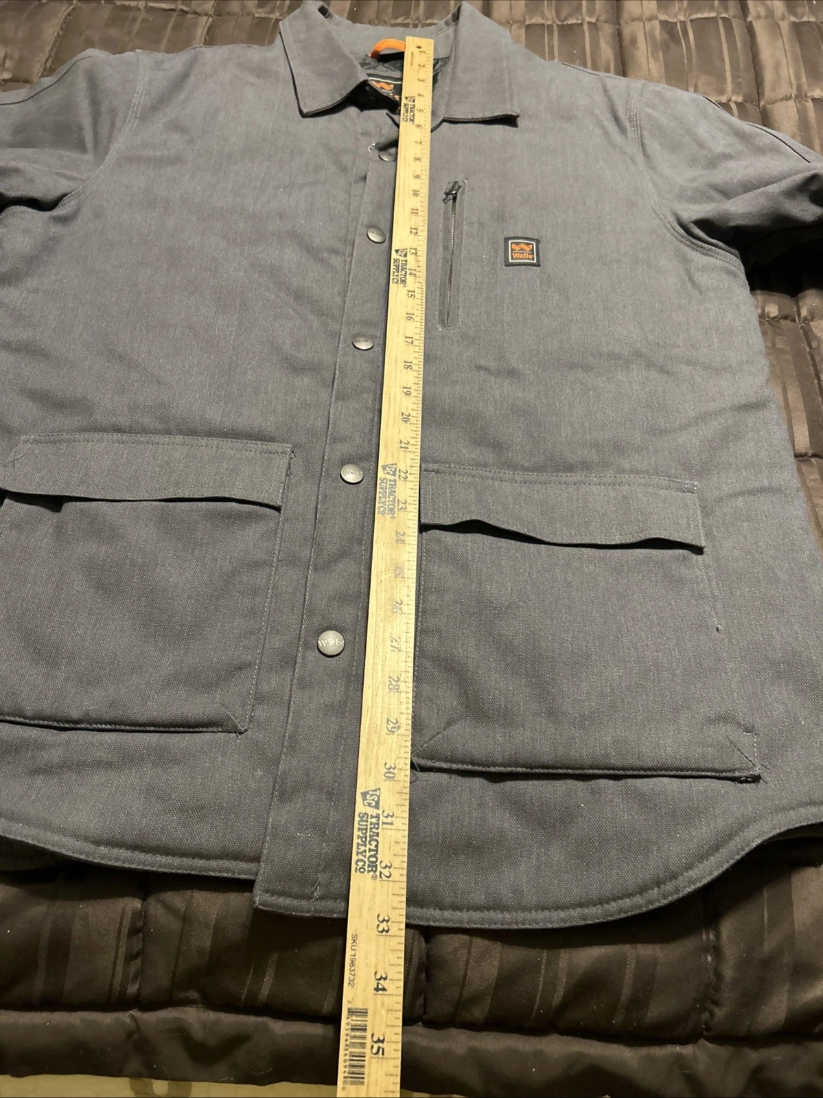 Walls Men's Lumberton Jack Shirt Jacket with Body Armor Fiber Lined Gray Size L - product detail image 12