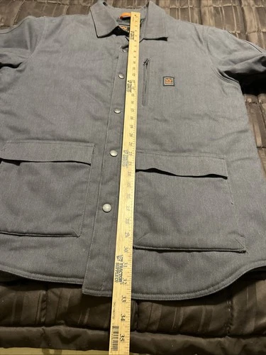 Walls Men's Lumberton Jack Shirt Jacket with Body Armor Fiber Lined Gray Size L image 12