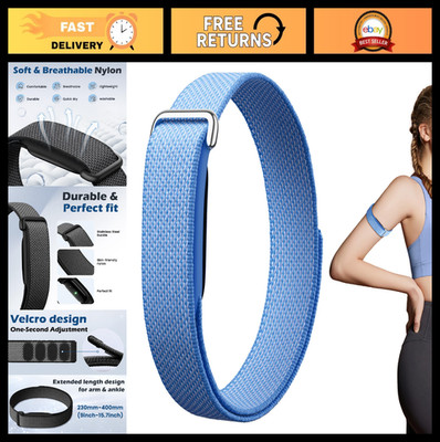 Elastic Nylon Sport Bicep Bands for Fitbit & Smartwatch - Adjustable Fitness Gea