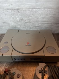 Sony PlayStation 1 PS1 SCPH-7501 Console System Bundle W/ 3 Controllers