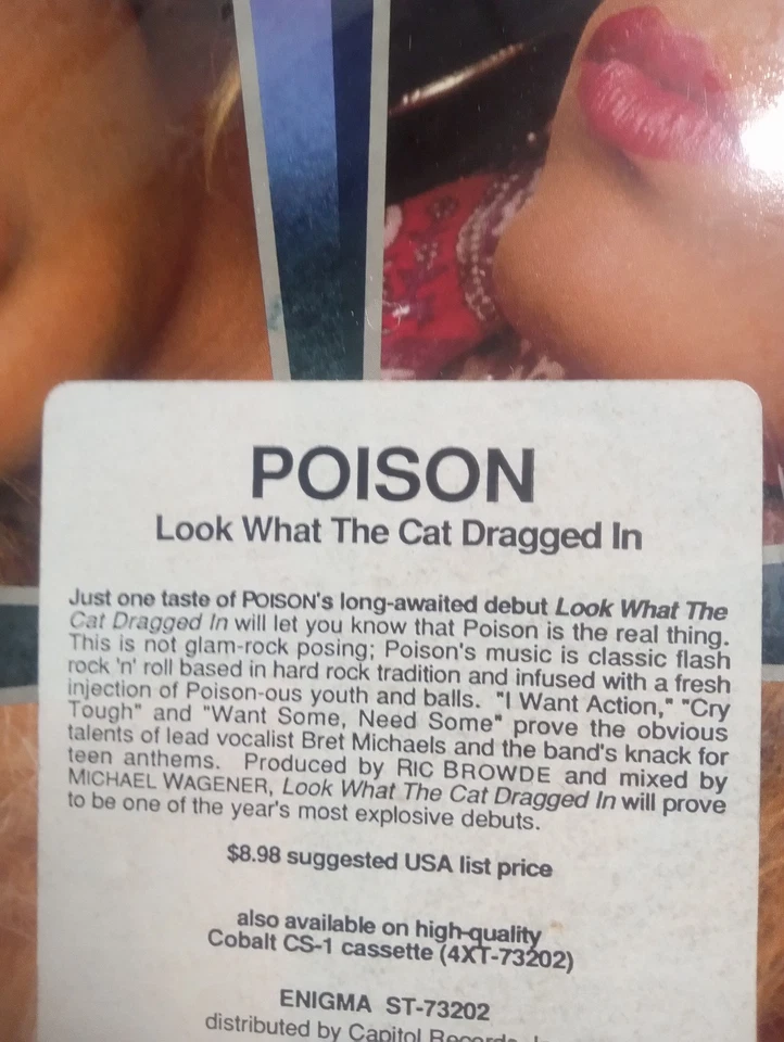 Poison Look What The Cat Dragged In - 1986 Club - R 144402 - ВИНИЛ EX - Изображение 2 из 4