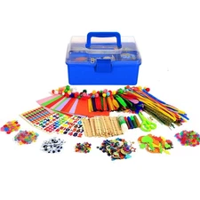 YITOHOP Arts and Crafts Supplies for Kids -1000+ pcs Art Craft kit in Carryin...