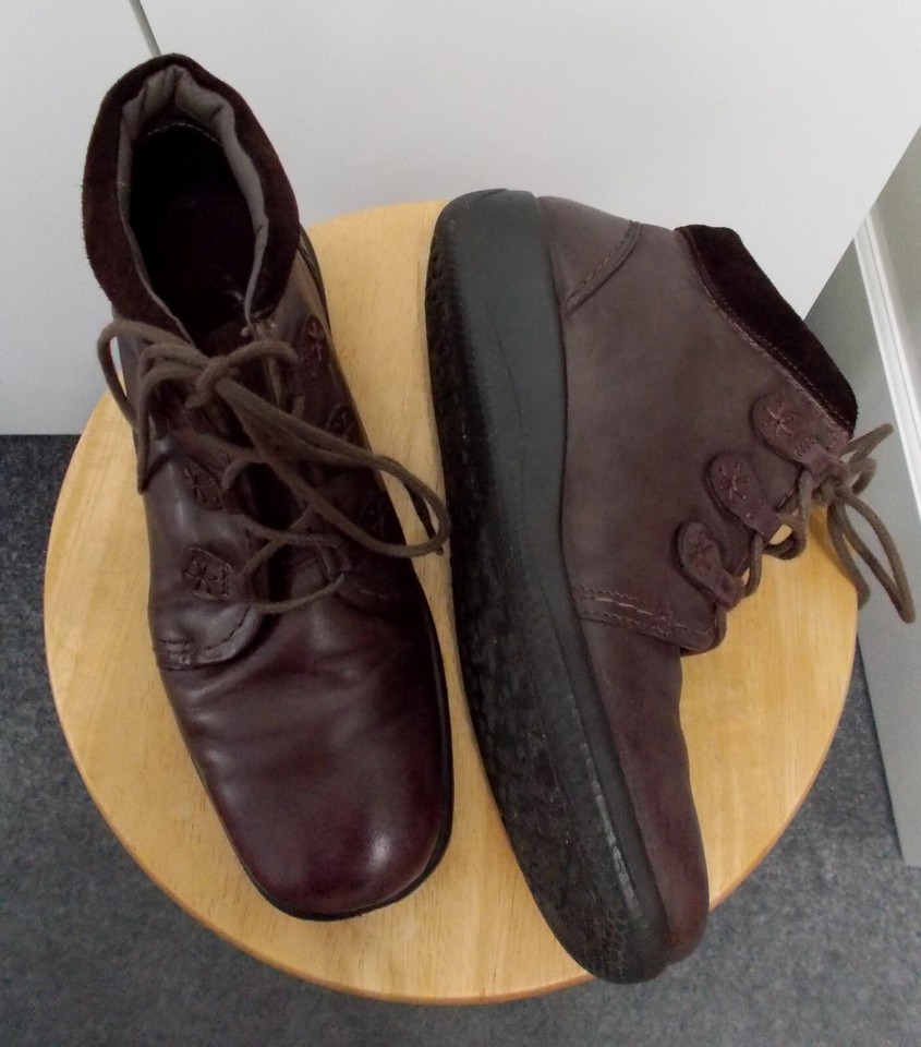 Ladies Hotter ankle boots Size 5.5 Lace up Indulge Brown Good cond eBay